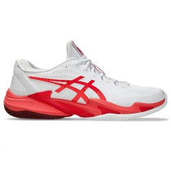 Asics Court FF3 Novak Clay 1041A521-966 White Mens Tennis Shoes