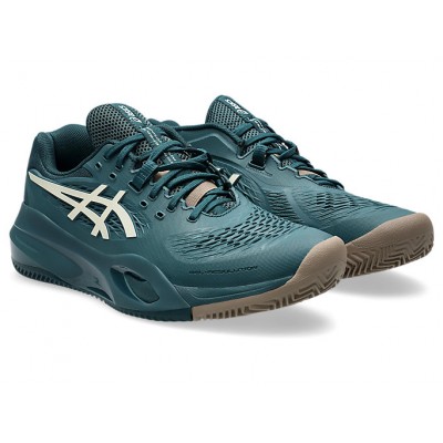 Asics Gel Resolution X Clay 1041A485-300 Saxon Green Mens Tennis Shoes