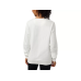 Asics Fleece Crew 2032D228-100 white ladies