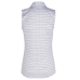 Greg Norman Ladies Golf Dotted Stripe Short Sleeve Polo G2F22K478 White