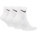 Nike U Nk Everyday Cushion Ankle 3pair Sx7667-100 White