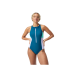 Speedo Zip Colourblock 1 piece 8/00403416009 Dark Teal Ladies Swimsuit