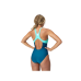 Speedo Zip Colourblock 1 piece 8/00403416009 Dark Teal Ladies Swimsuit