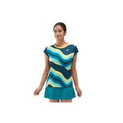 Yonex Ao 2024 Crew Neck Shirt 20755ex Indigo Ladies